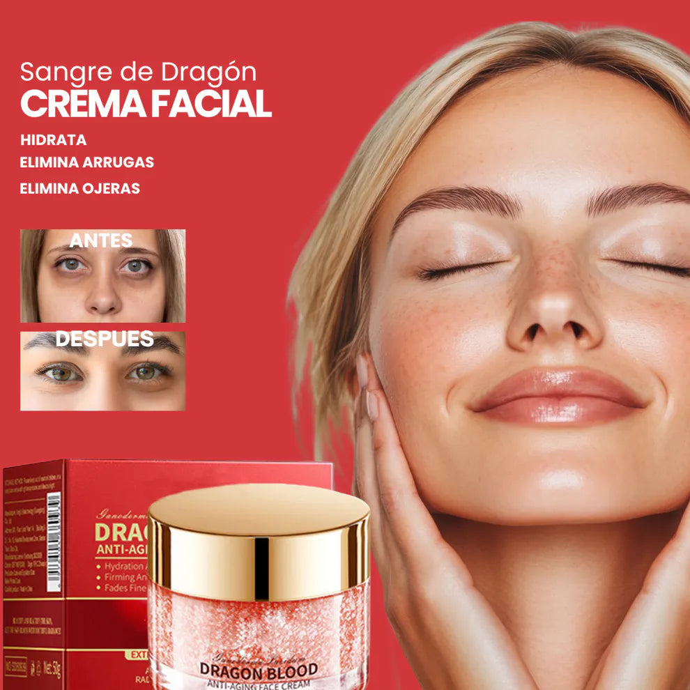 ¡10 Años Menos! Dragon's Blood - Crema Facial Rejuvenecedora